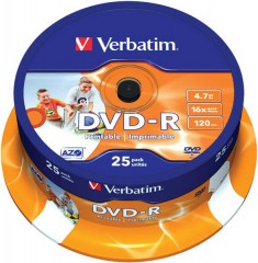 Диски Verbatim DVD-R 120min/4.7GB